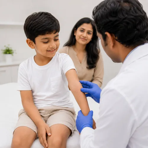 Pediatric dermatology consultation for children