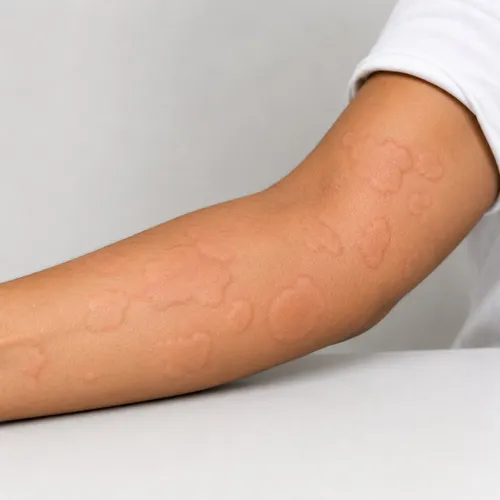 Urticaria (hives) skin allergy evaluation