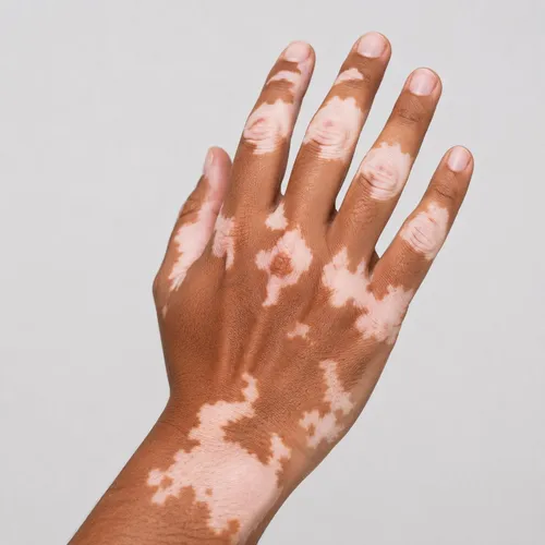 Vitiligo depigmented skin patches